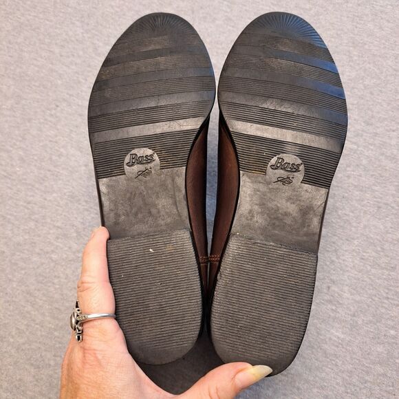 GH BASS & CO BROWN LEATHER ANKLE BOOTS WOMENS SIZE 7M PULL ON MINIMALIST DAILY - Picture 11 of 11